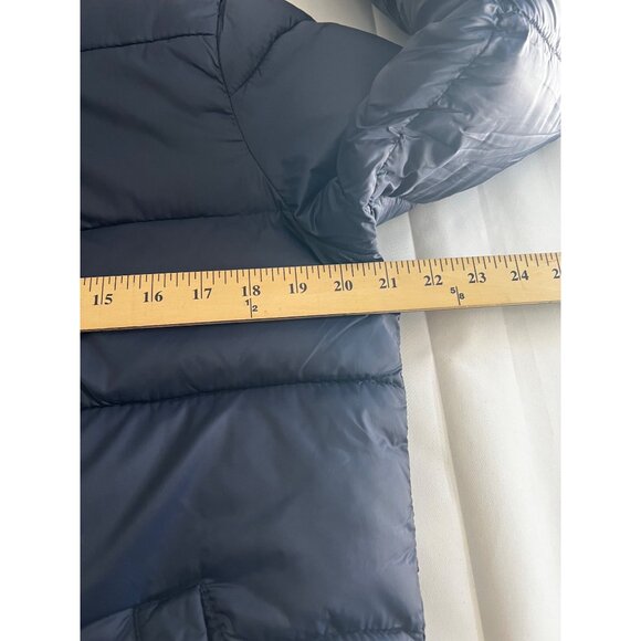 Old Navy Mens Puffer Jacket Size S Navy Blue & Burgandy Polyester & Nylon - Picture 12 of 12